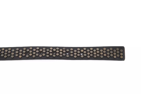 "Black Cowhide Women Belt"