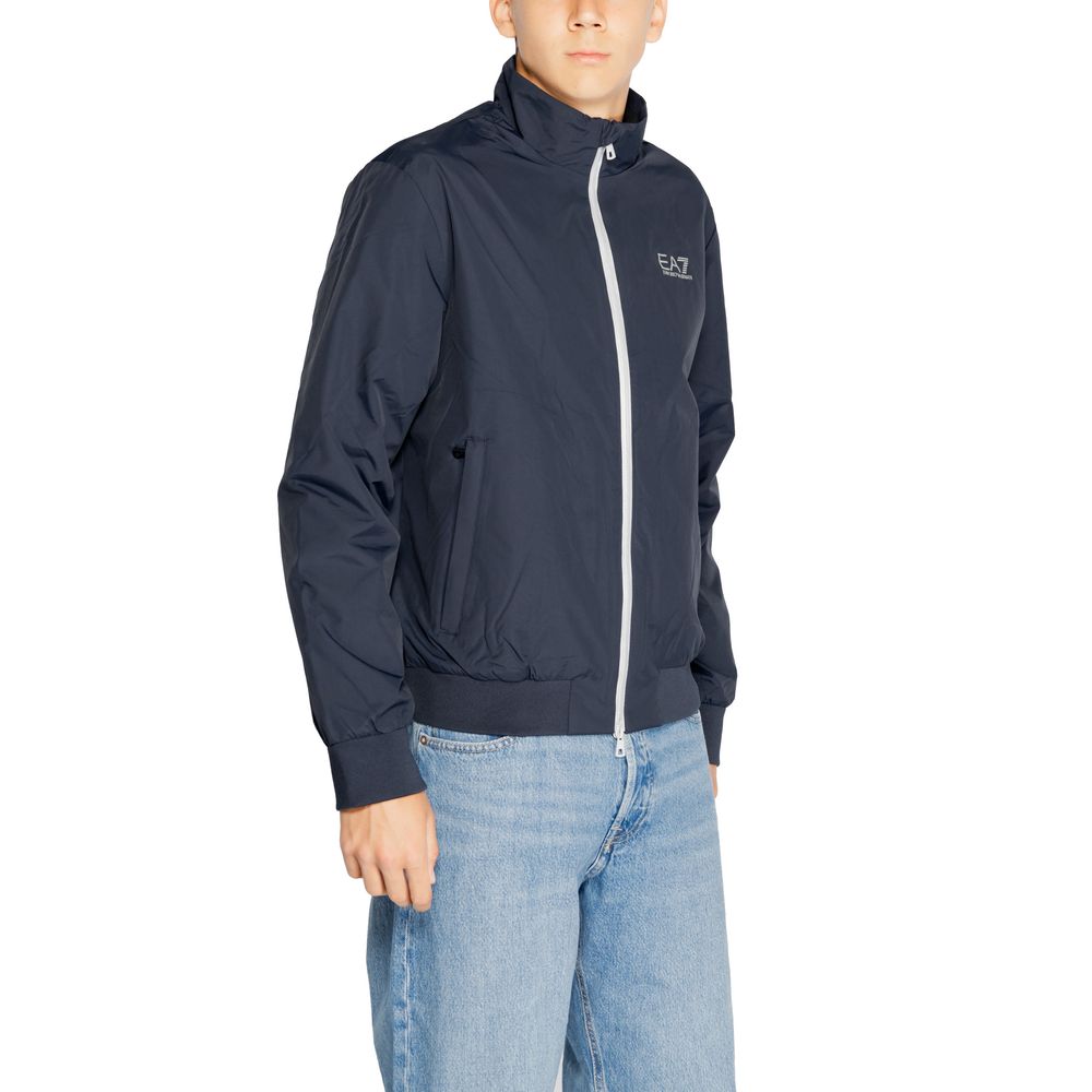 Blue Polyamide Jackets And Coat