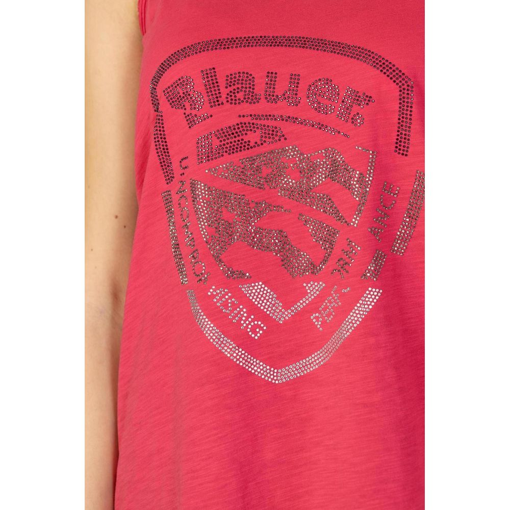 Pink Cotton Tank Tops