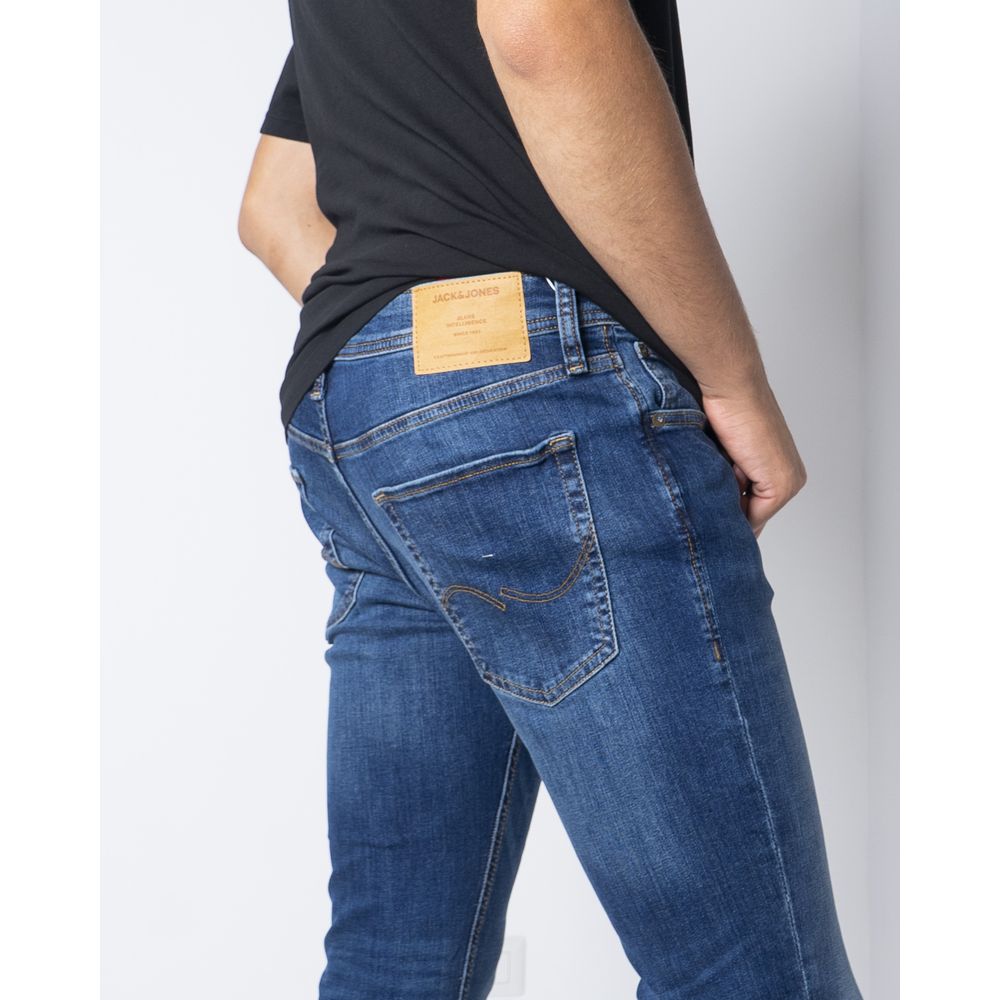 Blue Cotton Skinny Jeans