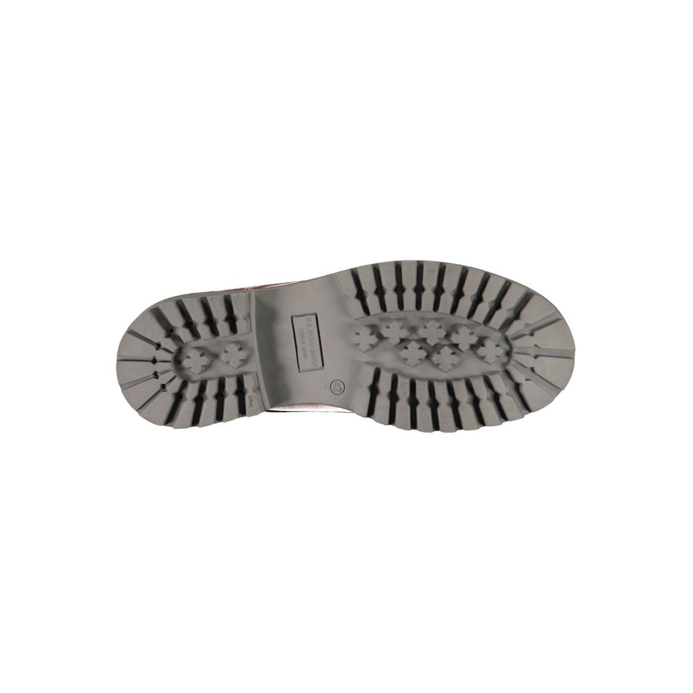 Red Leather Men's Ankle Boot