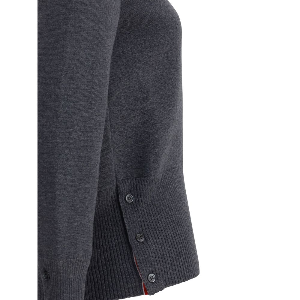 Gray Fleece Wool Sweatshirt