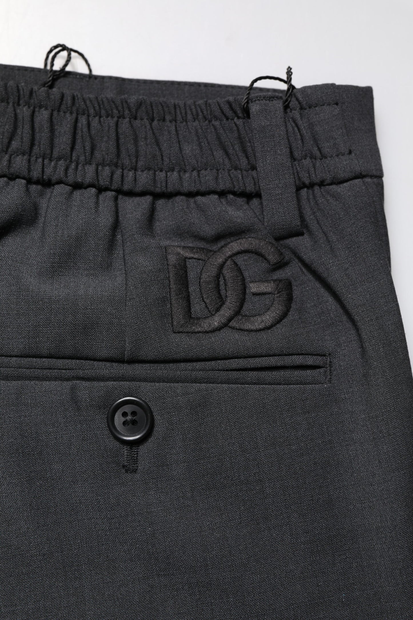 Black Wool Dress Slim Formal Pants