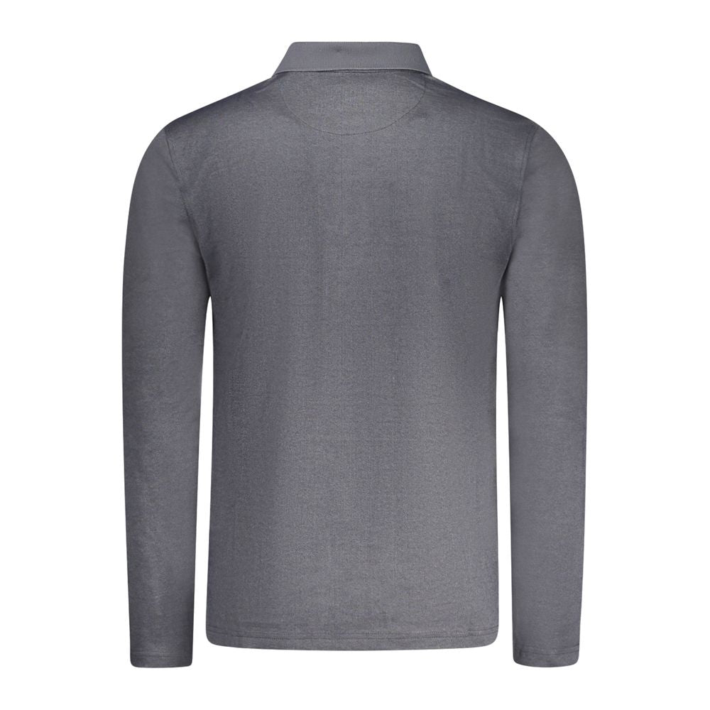 Black Cotton Men Polo