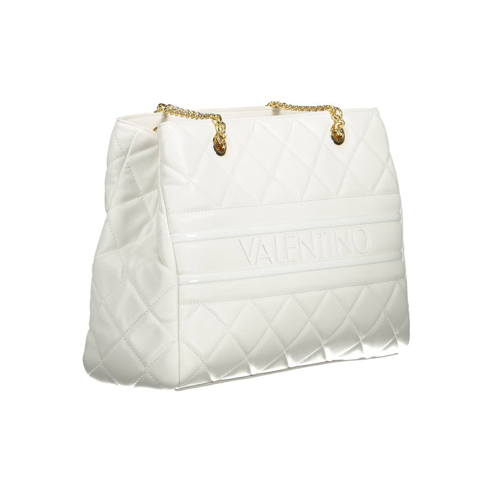 Bianco Polyurethane Women Shoulder Bag