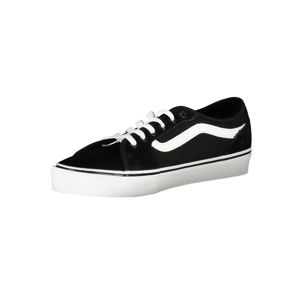 Black Leather Men Sneaker