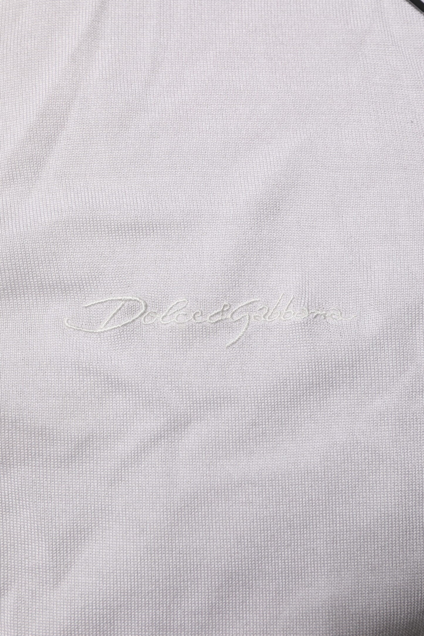 White Silk Short Sleeves Men Henley T-shirt