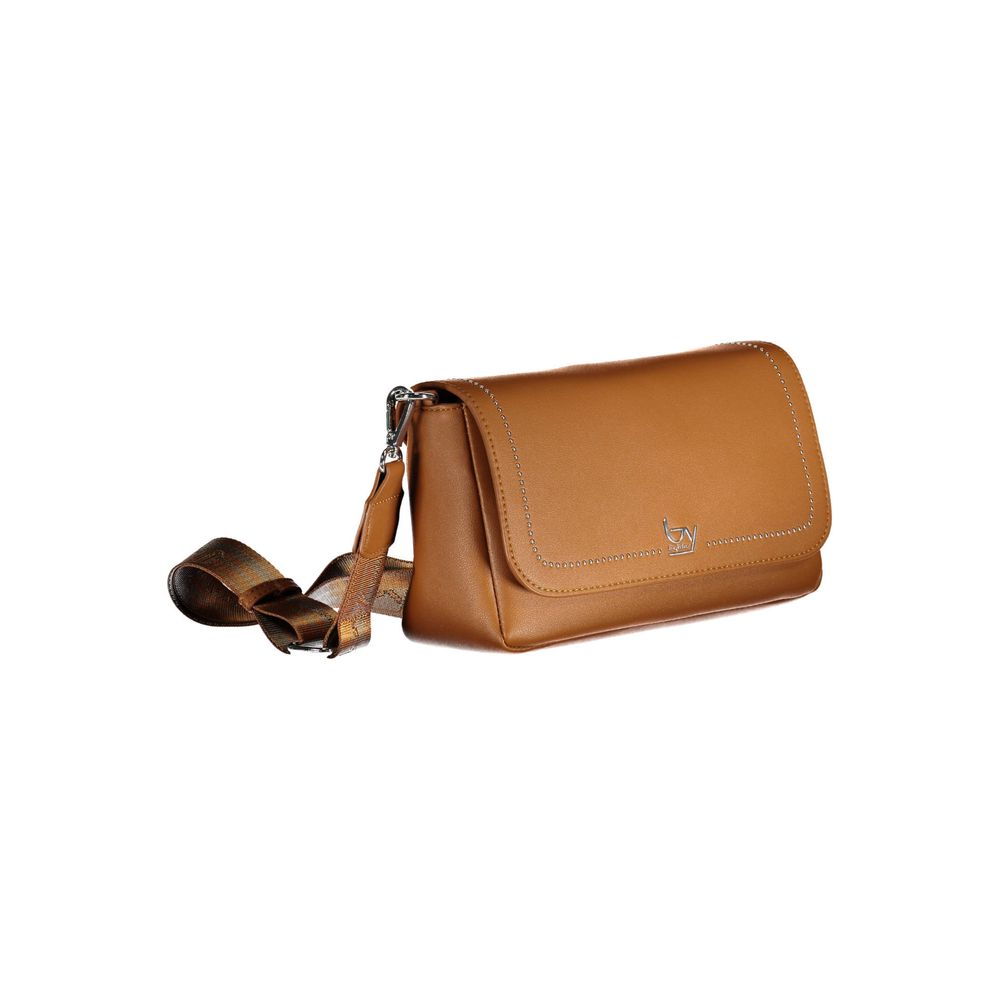 Marrone Polyurethane Women Handbag