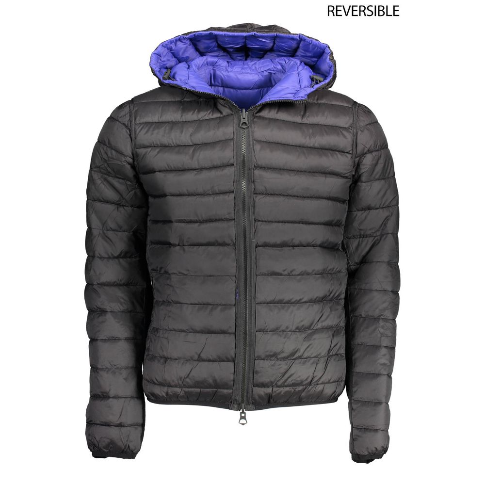 Blue Nylon Men's Reversible Jacket