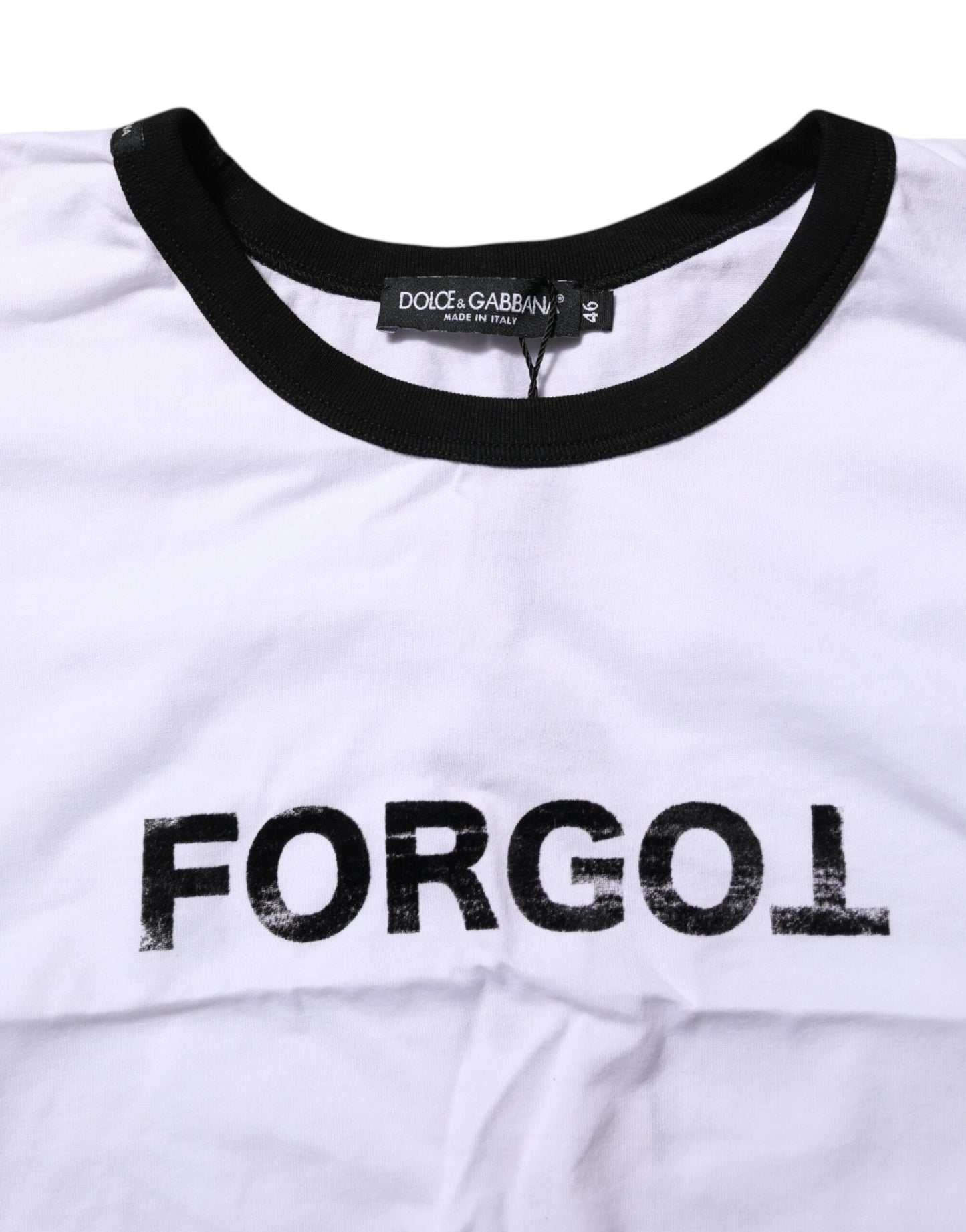 White Cotton Crew Neck Cropped Top T-shirt
