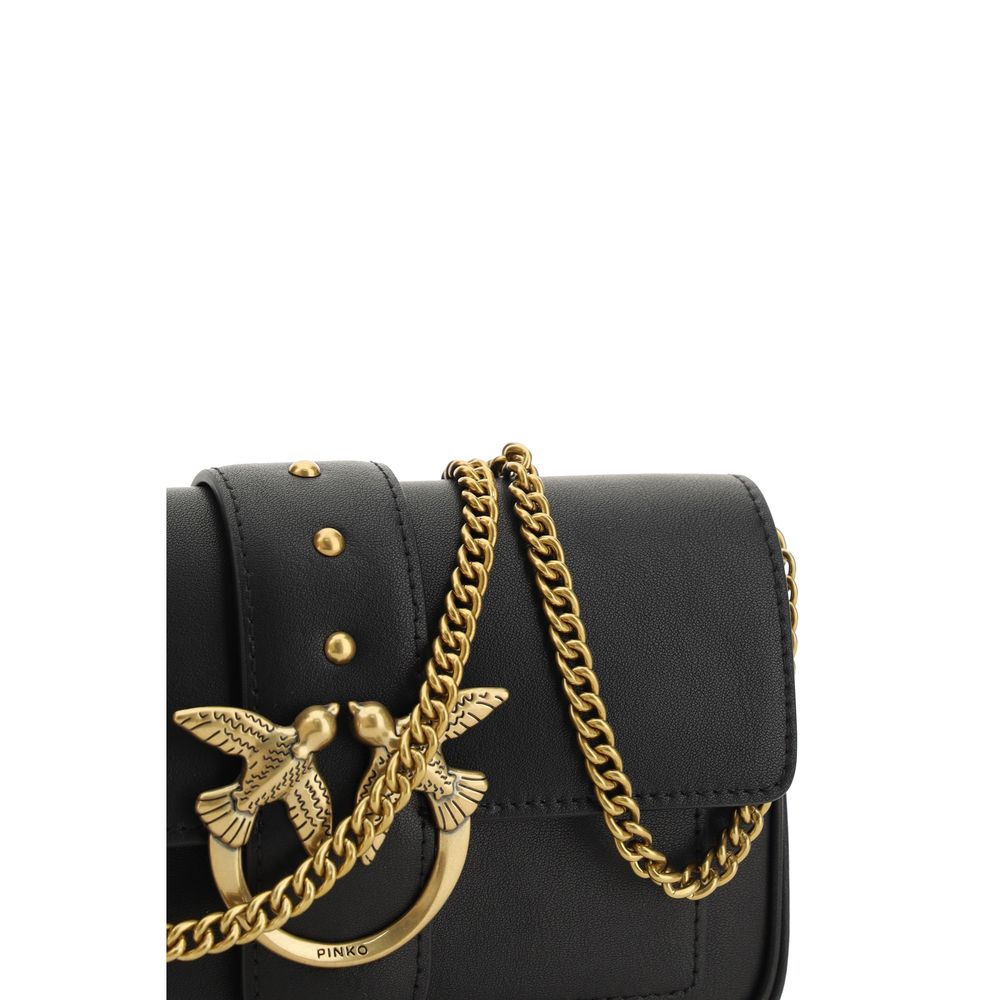 Black Calf Leather Bos Taurus Shoulder Bag