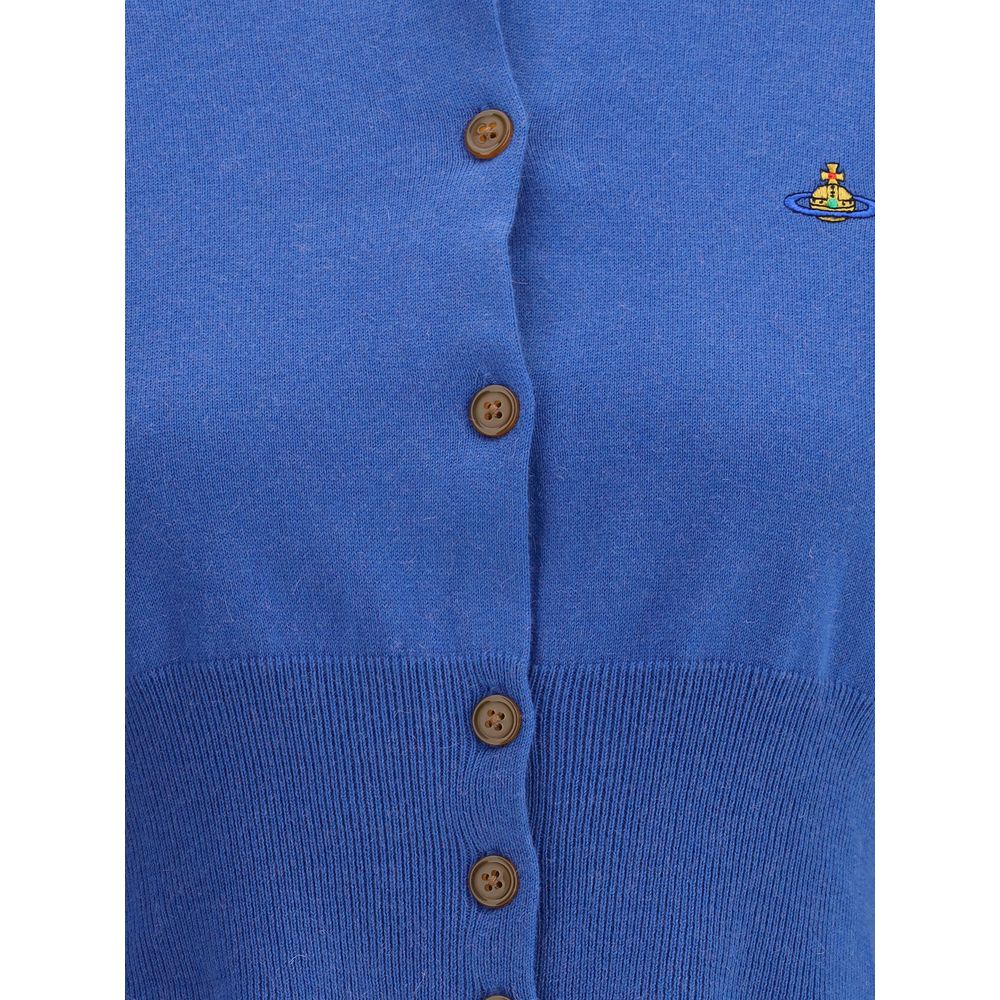 Blue Cotton Cardigan