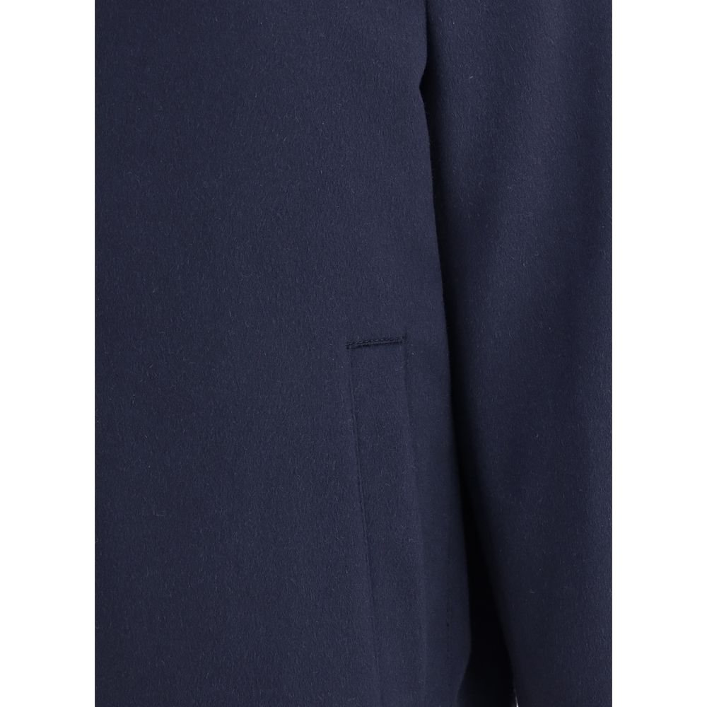 Blue Cashmere Bomber