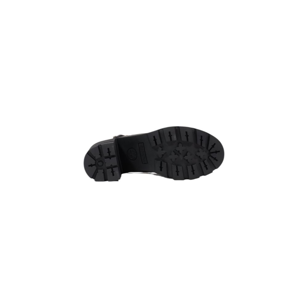 Black Leather Platform Sandals