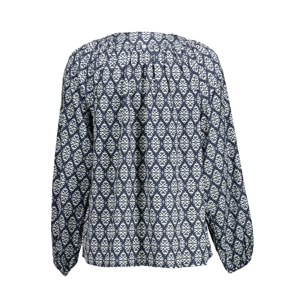 Blu Polyester Womens Blouse