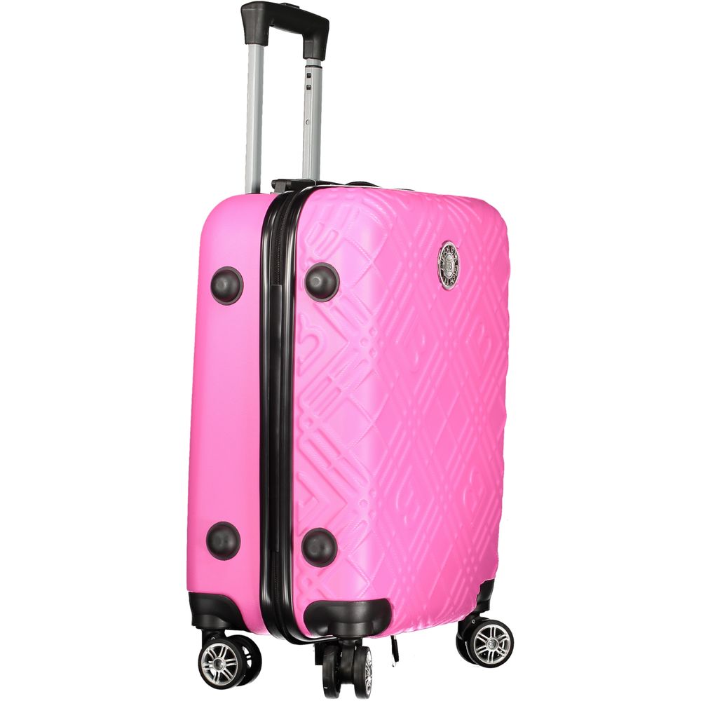 Rosa Poliuretano Women Travel Bag