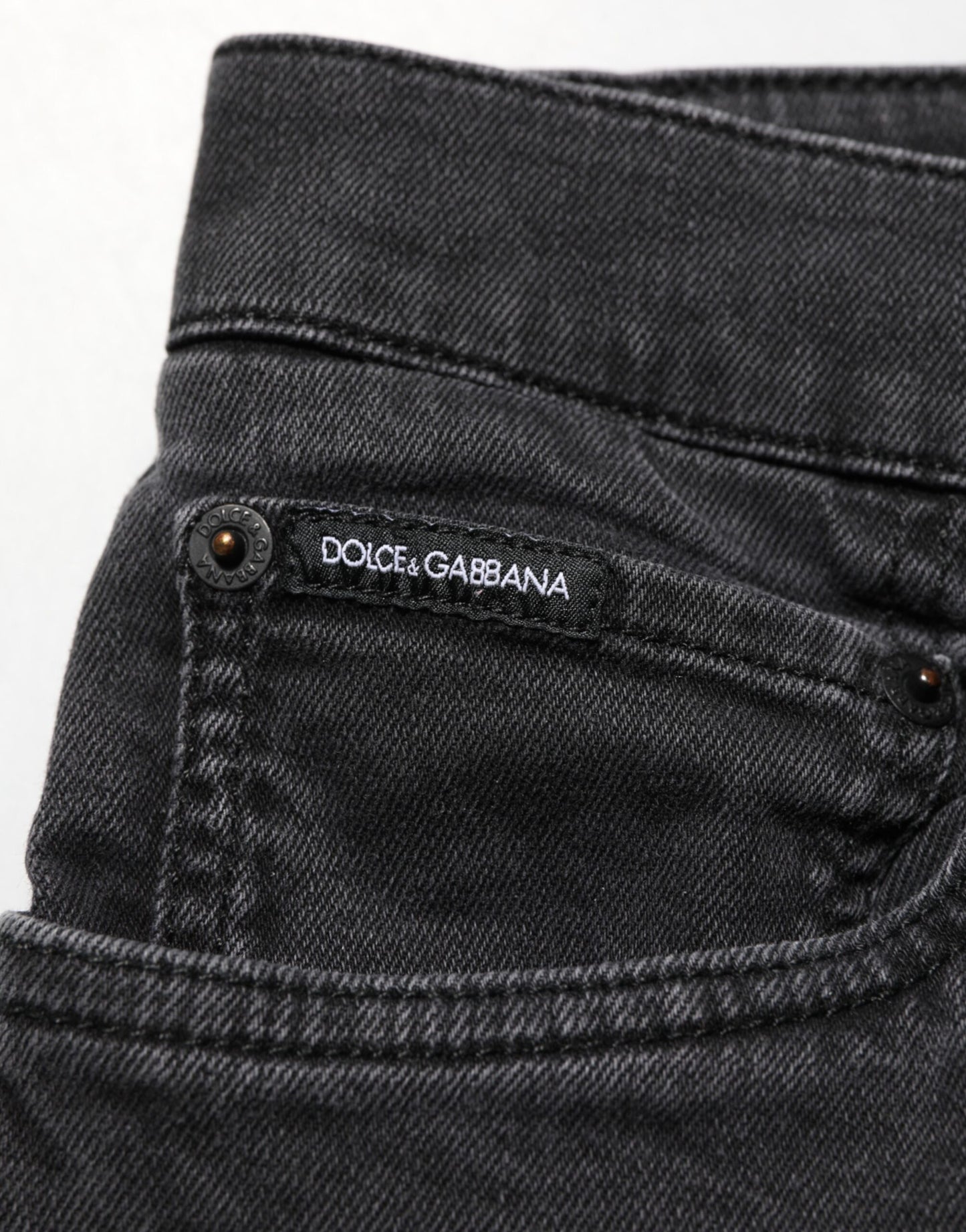 Dark Gray Cotton Stretch Denim Trouser Jeans