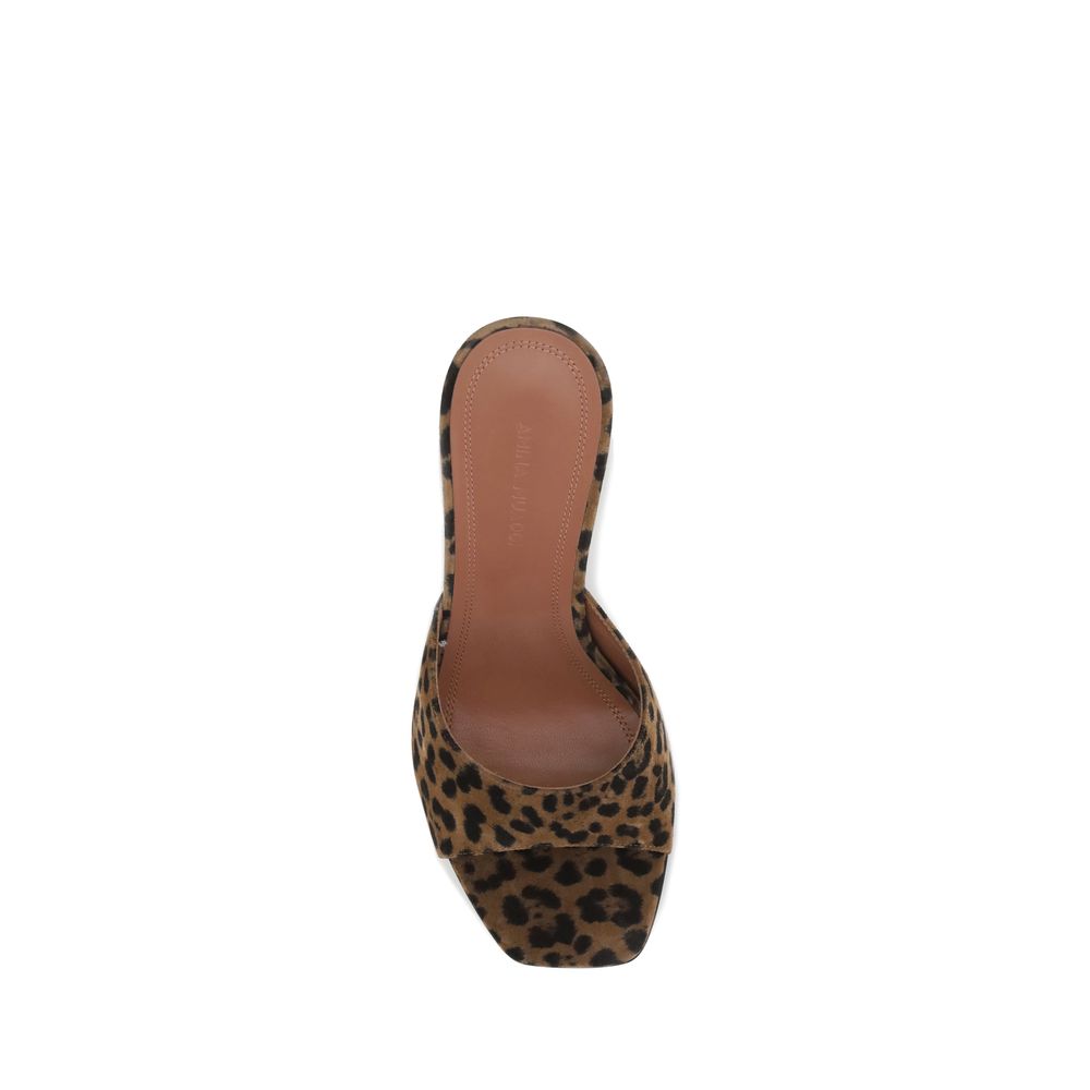 Brown Calf Leather Bos Taurus Stiletto Heel Sandals