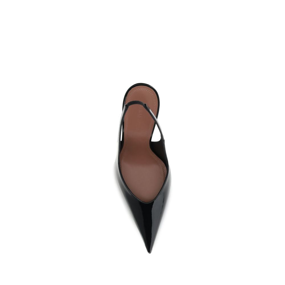Black Leather Pumps