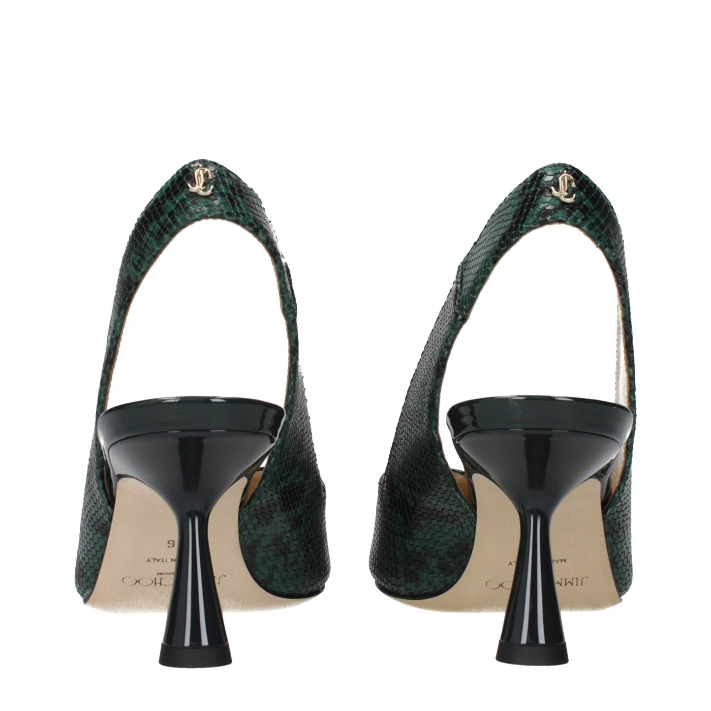 Green Leather Pumps