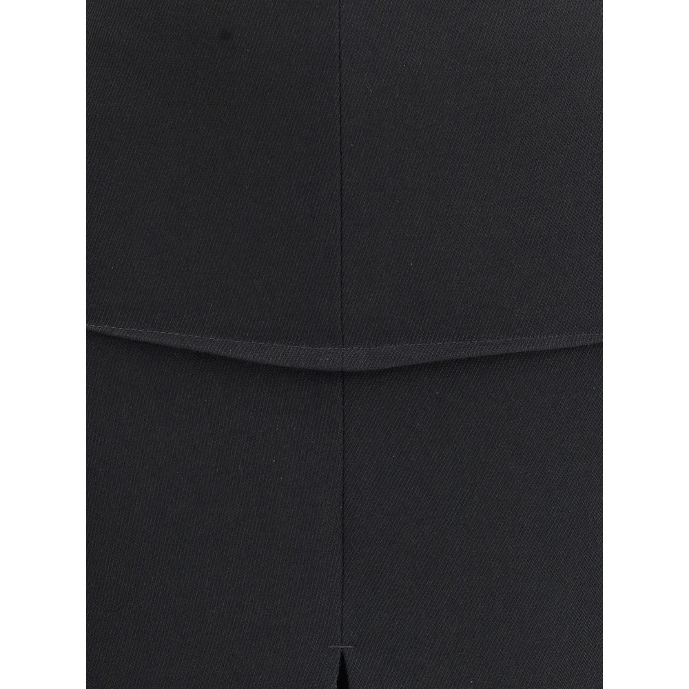Black Wool Skirt