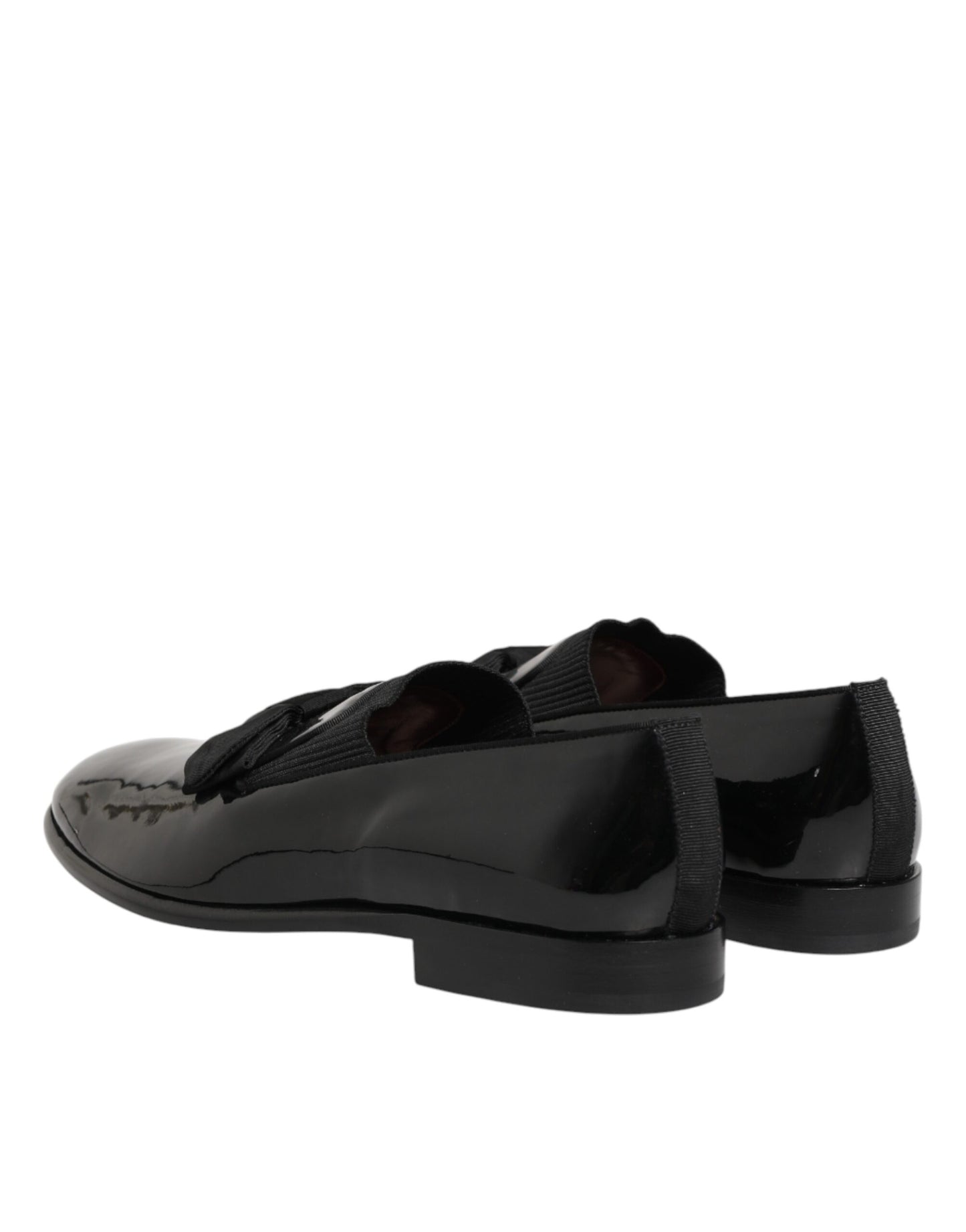 Black Leather Slip On Dress Men Loafers Shoes