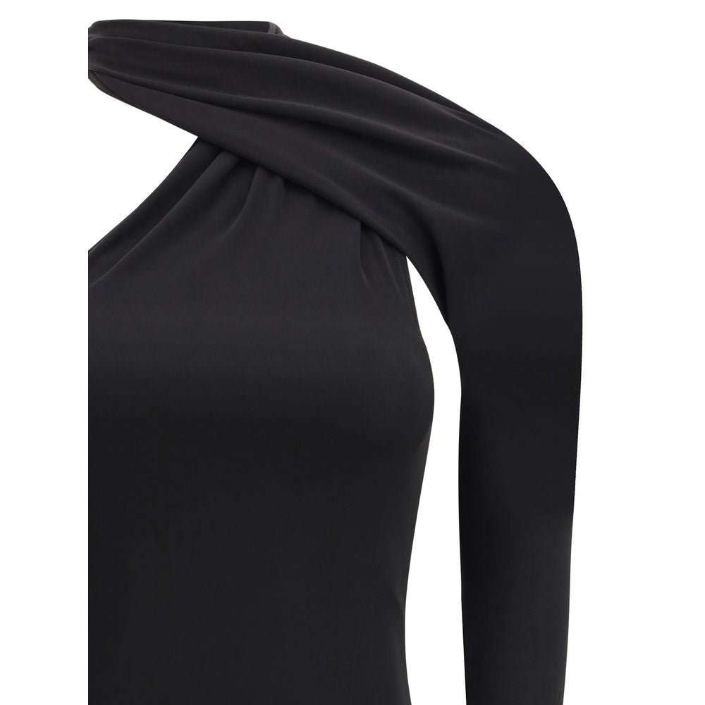 Black Viscose Cocktail Dress