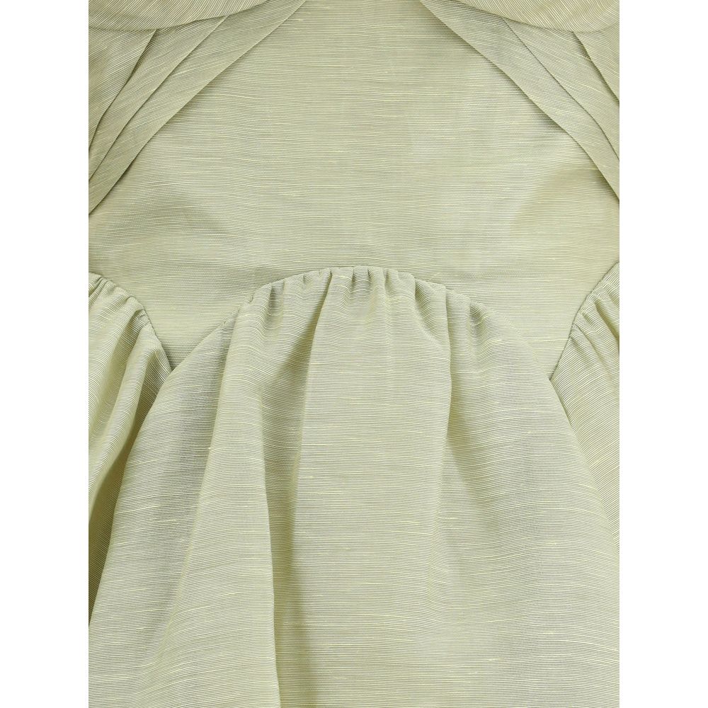 Bicolor Linen Casual Dress
