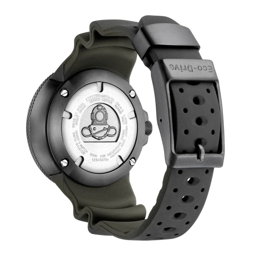 Black Rubber Sport Watch