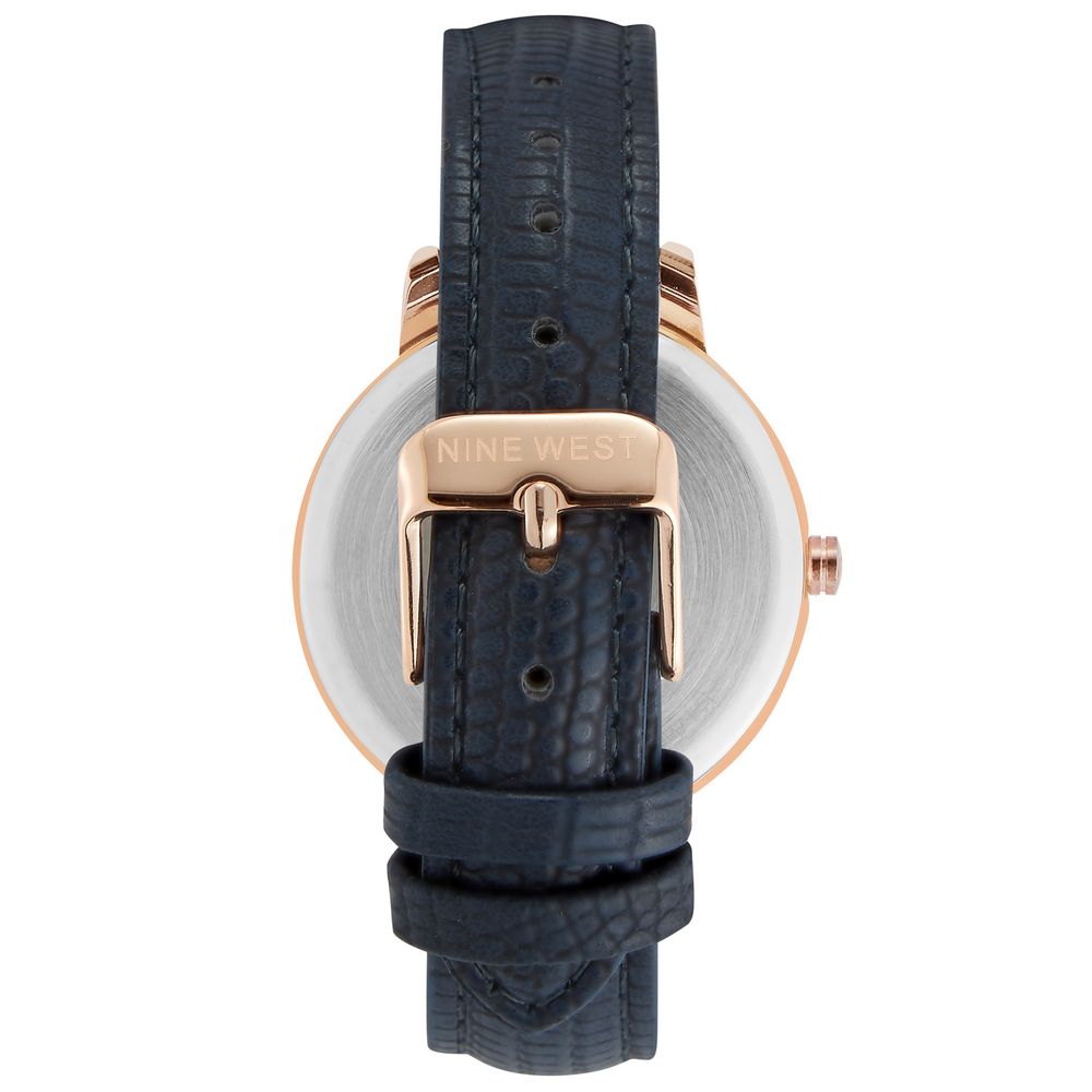 Blue Leather Dress Watch