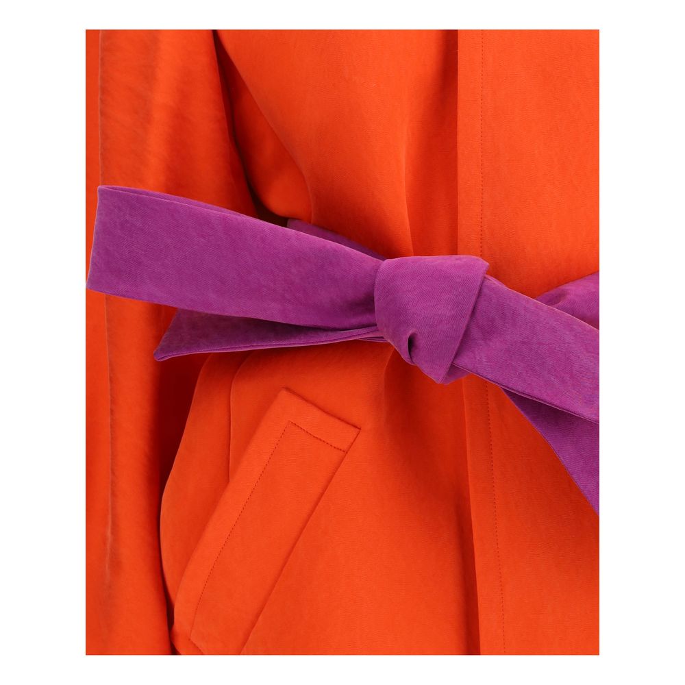 Orange Silk Coat