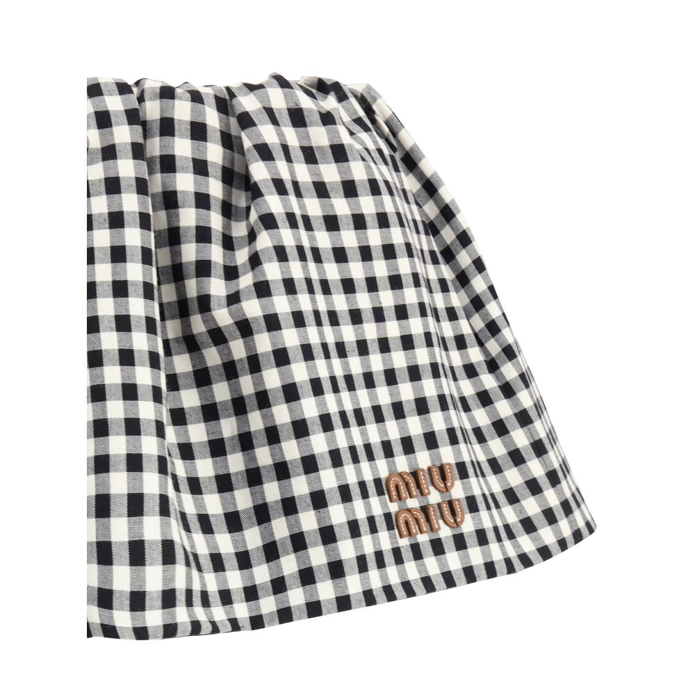Multicolor Cotton Mini Skirt