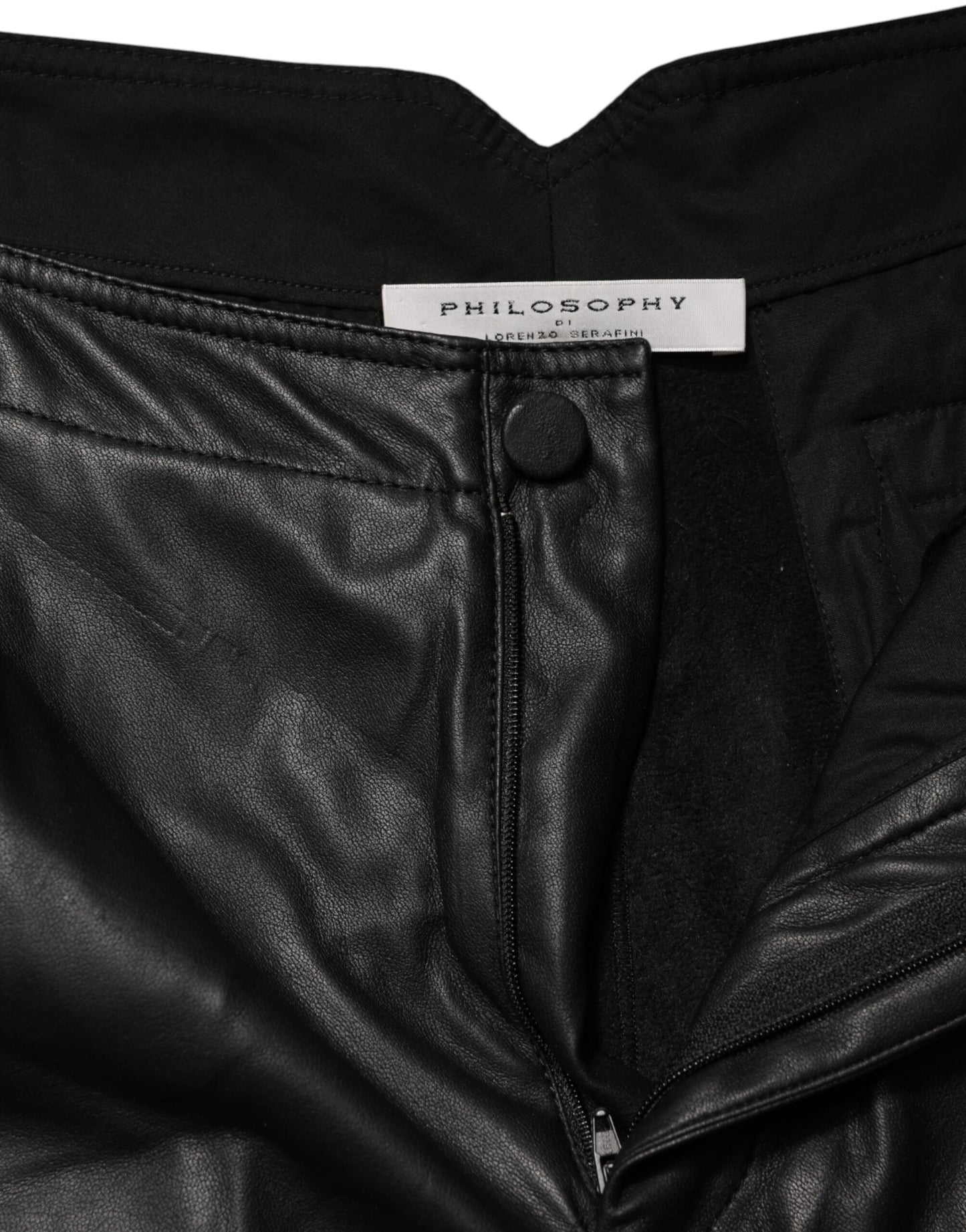 Black Embellished Tapered Pants
