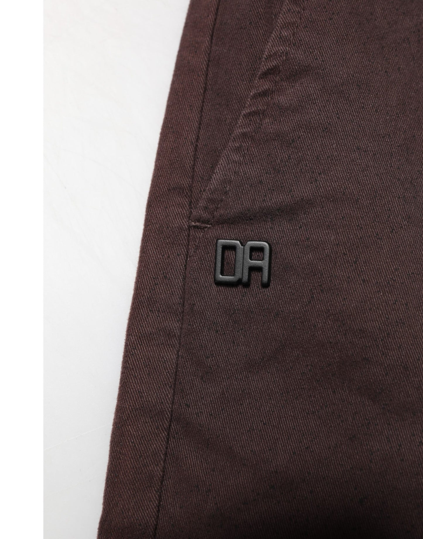 Brown Cotton Mid Waist Skinny Men Denim Jeans