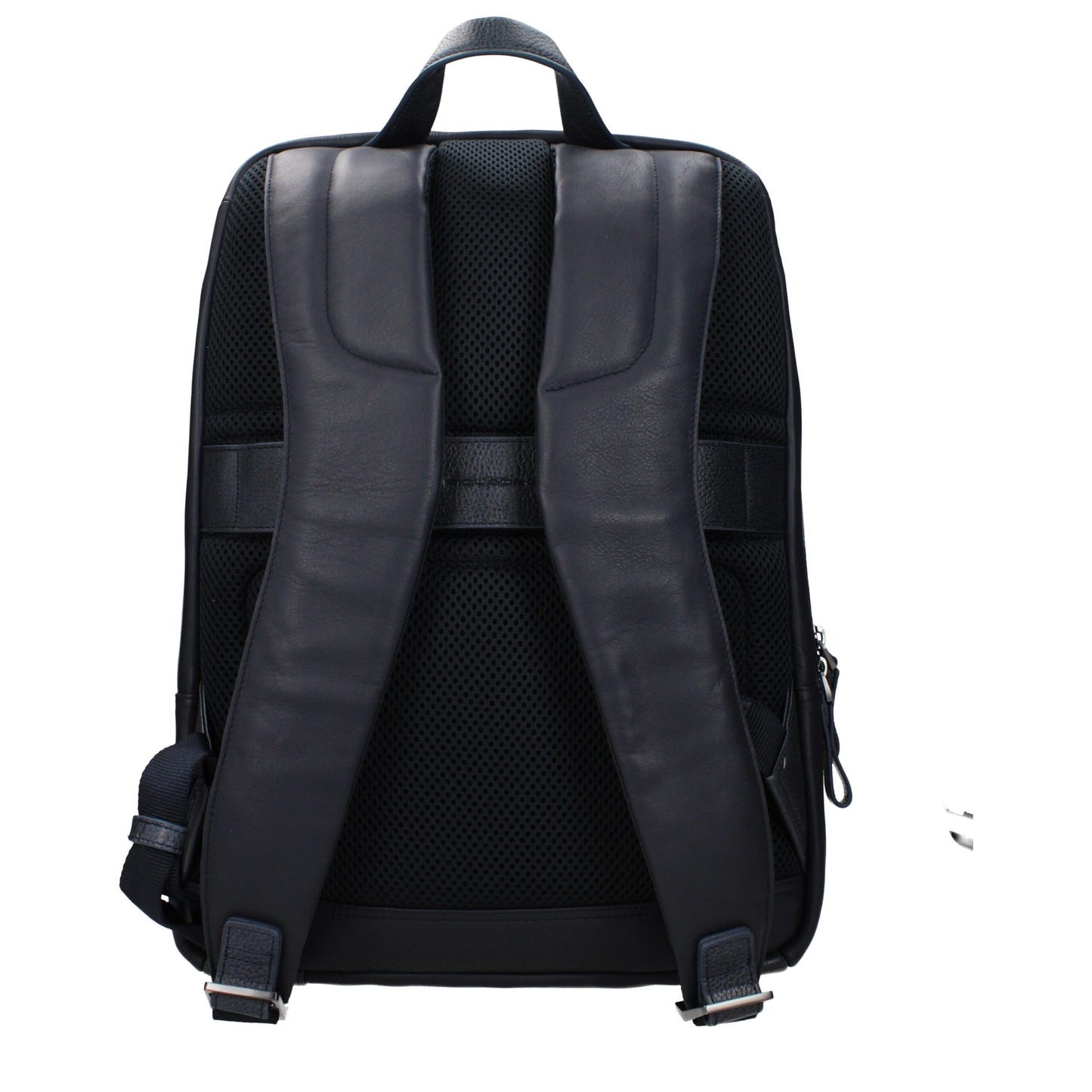 Blue Leather Backpack