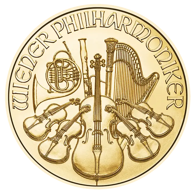 1/25 oz Filarmonica di Vienna Moneta Oro 2026