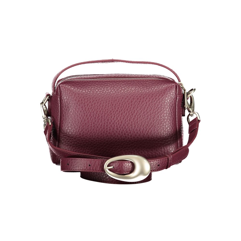 Rosso Polyurethane Women Handbag