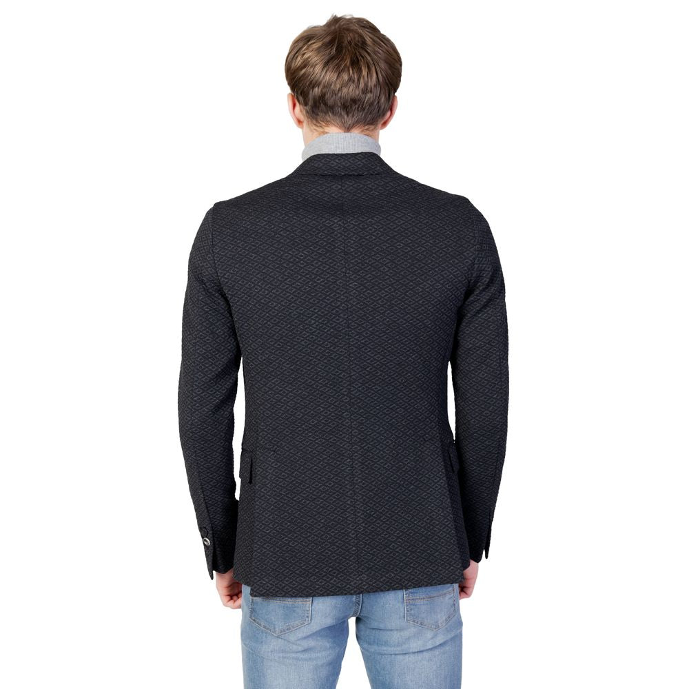 Black Polyester Blazer