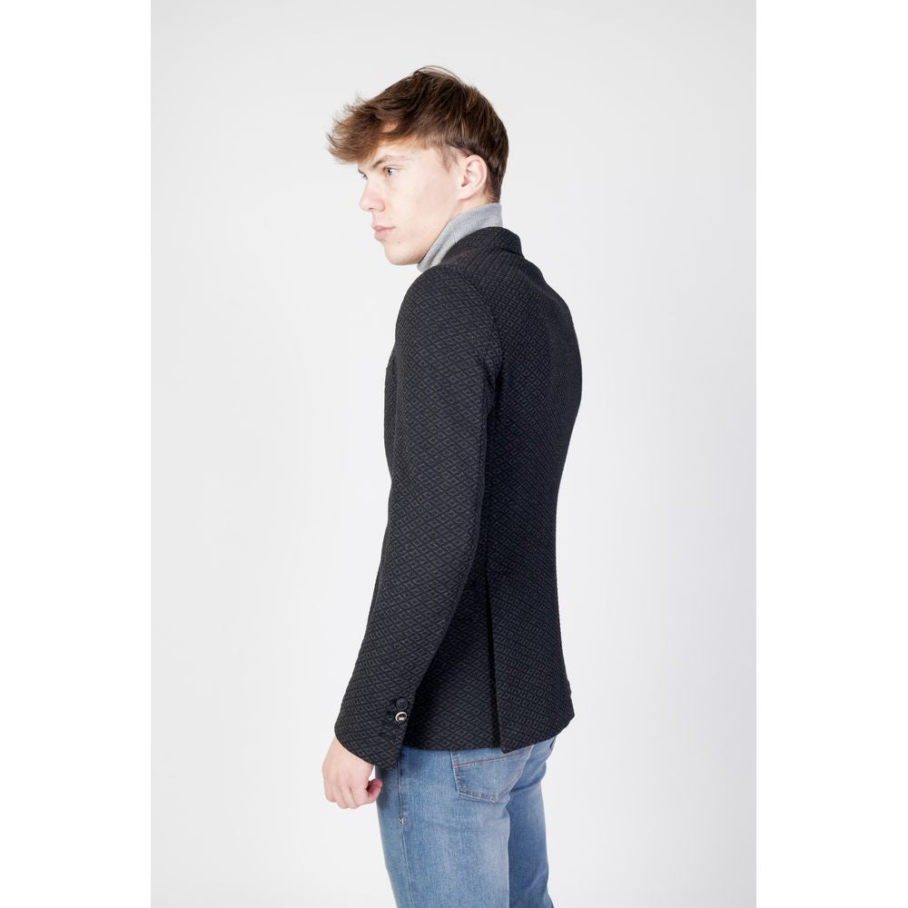 Black Polyester Blazer