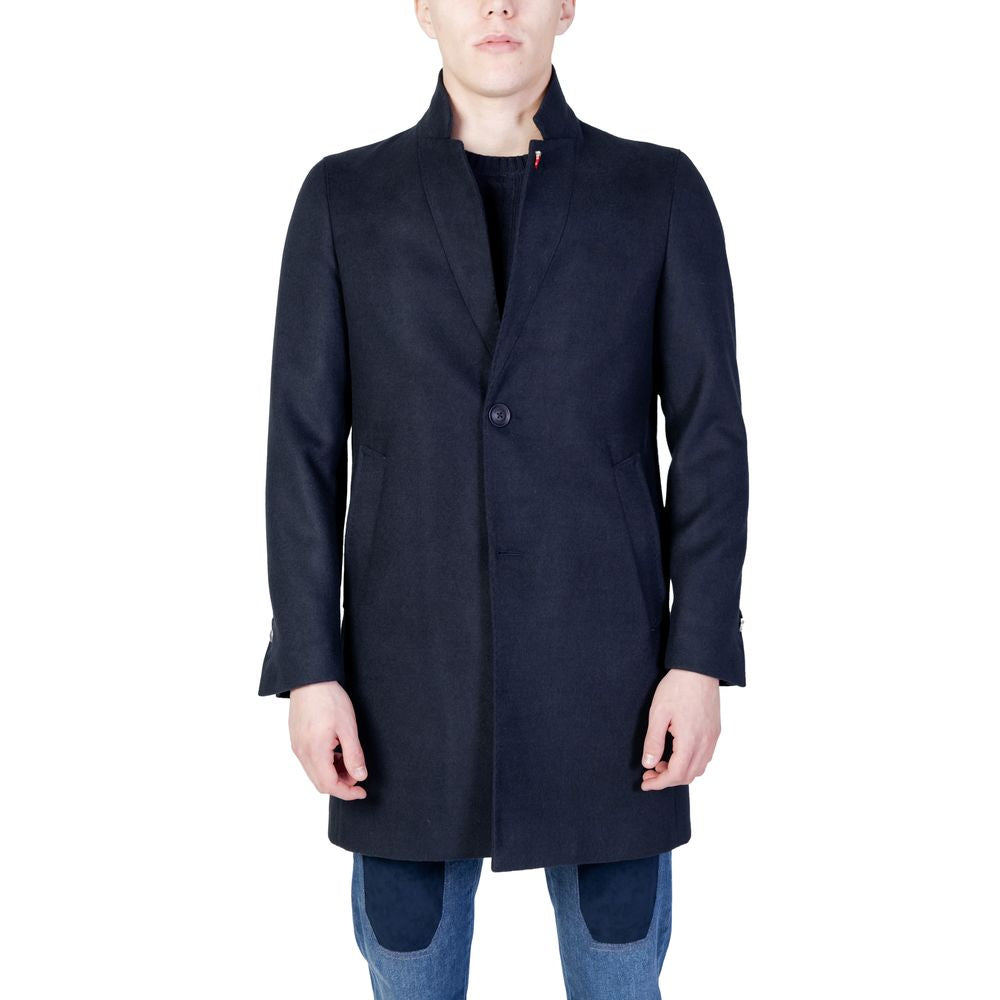 Blue Polyester Coat