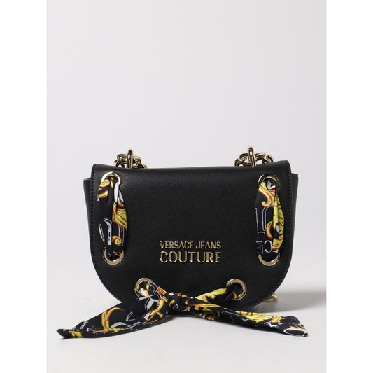 Black Artificial Leather Crossbody Bag