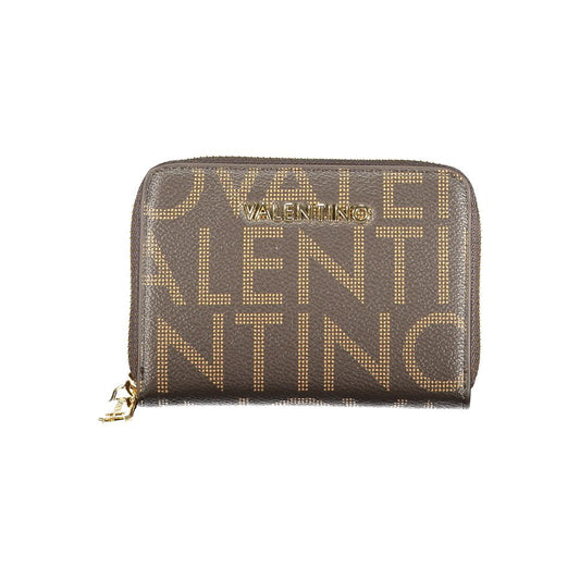 Marrone Polyurethane Women Wallet