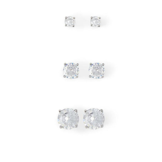 Silver Elastane Earrings