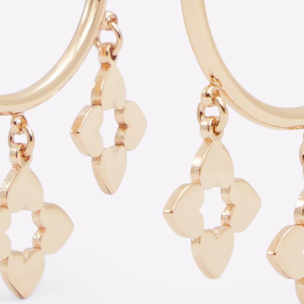 Gold Elastane Earrings