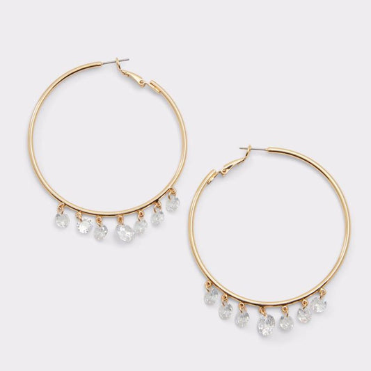 Gold Elastane Earrings