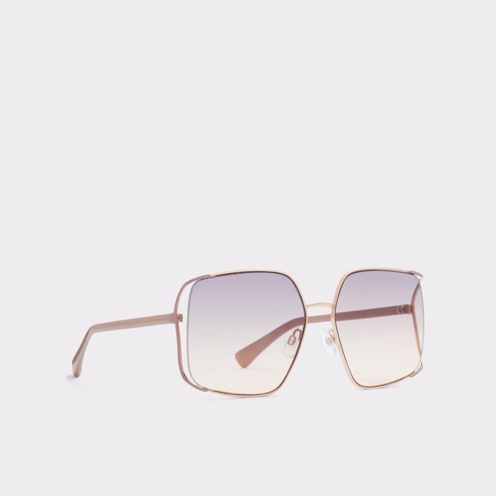 Rose Gold Polycarbonate Sunglasses