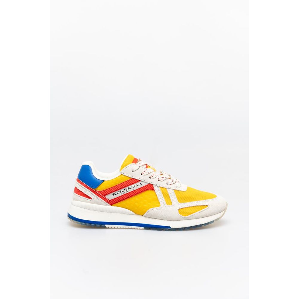 Multicolor Leather Athletic Sneakers