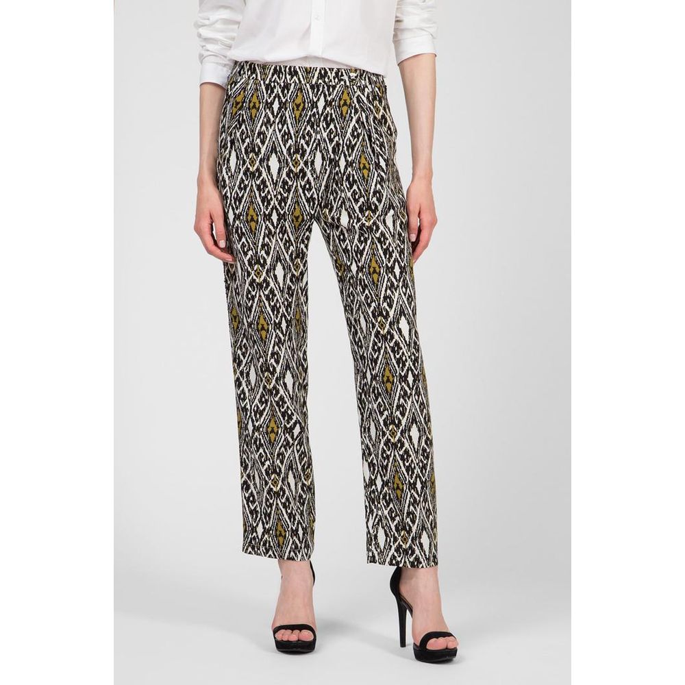 Multicolor Flax Casual Pants