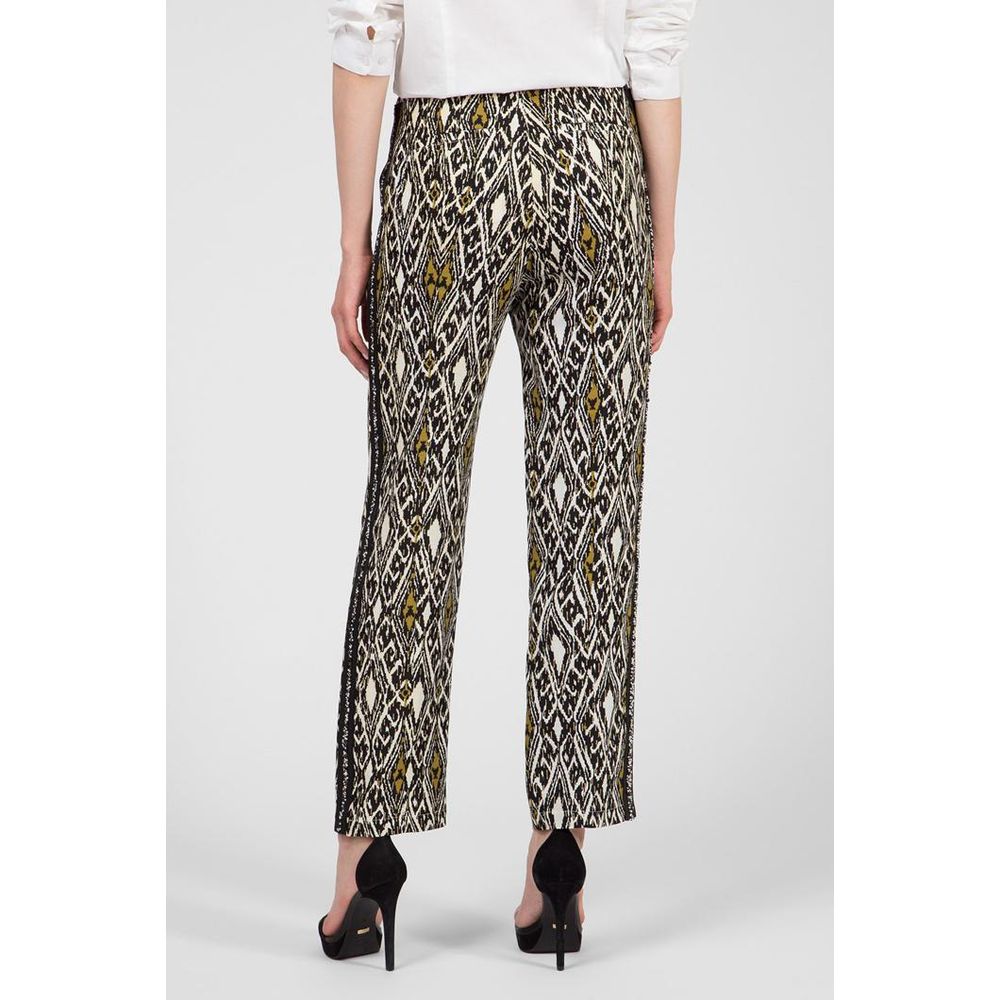 Multicolor Flax Casual Pants