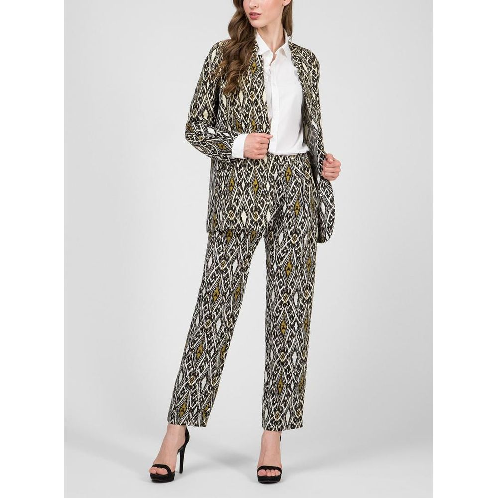 Multicolor Flax Casual Pants